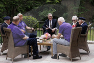 Prime Minister Keir Starmer meets D-Day veteran and Taxi Drivers