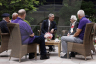 Prime Minister Keir Starmer meets D-Day veteran and Taxi Drivers