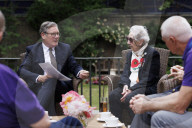 Prime Minister Keir Starmer meets D-Day veteran and Taxi Drivers