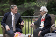 Prime Minister Keir Starmer meets D-Day veteran and Taxi Drivers