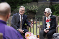 Prime Minister Keir Starmer meets D-Day veteran and Taxi Drivers