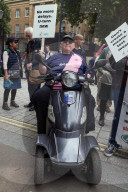 Winter Fuel Payments Protest in London, UK.