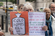 Winter Fuel Payments Protest in London, UK.