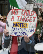 Freedom Flotilla 'Madleen' Protest in London, UK.