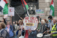 Freedom Flotilla 'Madleen' Protest in London, UK.