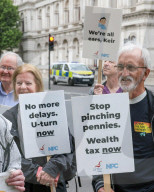 Winter Fuel Payments Protest in London, UK.