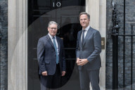 Mark Rutte Visits Downing Street In London