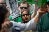 Anti-ICE protest at the Department of Justice in Washington, DC