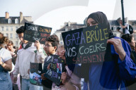 Demonstration In Support Of Freedom Flotilla In Rennes