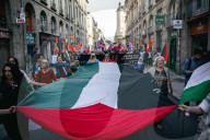 Demonstration In Support Of Freedom Flotilla In Rennes