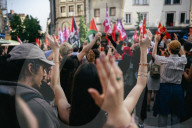 Demonstration In Support Of Freedom Flotilla In Rennes
