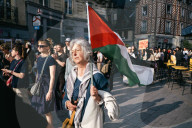 Demonstration In Support Of Freedom Flotilla In Rennes