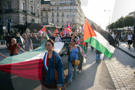 Demonstration In Support Of Freedom Flotilla In Rennes