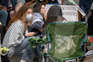 Hunger Strike For Palestine At CUNY Graduate Center In New York City