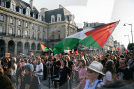 Demonstration In Support Of Freedom Flotilla In Rennes