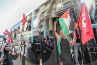 Convoy Of Resilience Departs From Tunis Toward Rafah Border Crossing