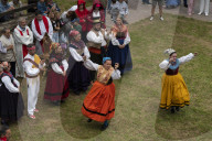 Santa Justa Procession In Ubiarco 