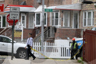 NYPD Collected Evidence And Staged At 152-14 12th Avenue After A Home Invasion And Robbery Where Victims Were Duct Taped And Tied Up