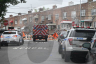 NYPD Collected Evidence And Staged At 152-14 12th Avenue After A Home Invasion And Robbery Where Victims Were Duct Taped And Tied Up