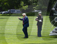 President Trump Donald J Trump Arrived At The White House  And Stops And Talk To The Press 