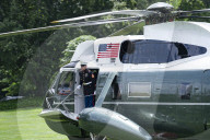 President Trump Donald J Trump Arrived At The White House  And Stops And Talk To The Press 