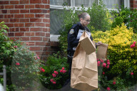 NYPD Collected Evidence And Staged At 152-14 12th Avenue After A Home Invasion And Robbery Where Victims Were Duct Taped And Tied Up