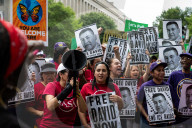 Anti-ICE protest at the Department of Justice in Washington, DC