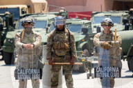US Army protects Los Angeles federal buildings