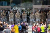 US Army protects Los Angeles federal buildings