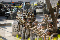 US Army protects Los Angeles federal buildings