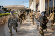 US Army protects Los Angeles federal buildings