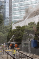 Fire Breaks Out At Buddhist Cultural Center Next To Jogyesa Temple In Central Seoul