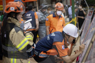 Fire Breaks Out At Buddhist Cultural Center Next To Jogyesa Temple In Central Seoul