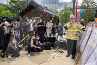 Fire Breaks Out At Buddhist Cultural Center Next To Jogyesa Temple In Central Seoul
