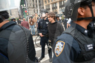 Demonstrators Protesting ICE (Immigration And Customs Enforcement) Are Arrested By Members Of The New York City Police Department At Foley Square
