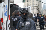 Demonstrators Protesting ICE (Immigration And Customs Enforcement) Are Arrested By Members Of The New York City Police Department At Foley Square