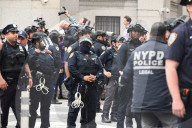 Demonstrators Protesting ICE (Immigration And Customs Enforcement) Are Arrested By Members Of The New York City Police Department At Foley Square