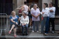 The Traditional "Coros Mudos" Of The Barceloneta Neighborhood Of Barcelona.