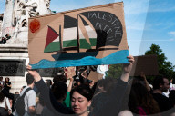 Several Thousand People Gathered In Paris For Gaza