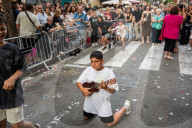 The Traditional "Coros Mudos" Of The Barceloneta Neighborhood Of Barcelona.