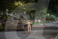 Tanks Set Up On The National Mall For DC Military Parade