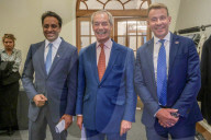 Reform UK Press Conference in London, UK.