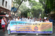 Protest Of Teachers And Non Teaching Staff Of Schools In Kolkata, India