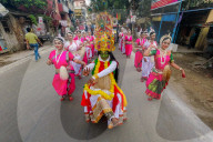 Preparation For Jagannath Snan Yatra In India.
