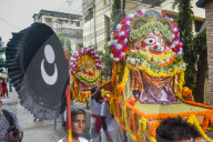 Preparation For Jagannath Snan Yatra In India.