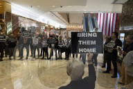 CECOT Detainees Protest At Trump Tower