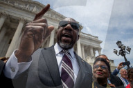 Faith leaders and Senate Democrats oppose Trump budget at the Capitol