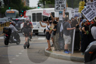Demonstrators In Washington Protest Against ICE And Trump LA Response