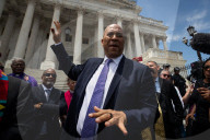 Faith leaders and Senate Democrats oppose Trump budget at the Capitol