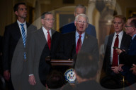 Senate Democrats and Republicans hold weekly press conferences, June 10, 2025